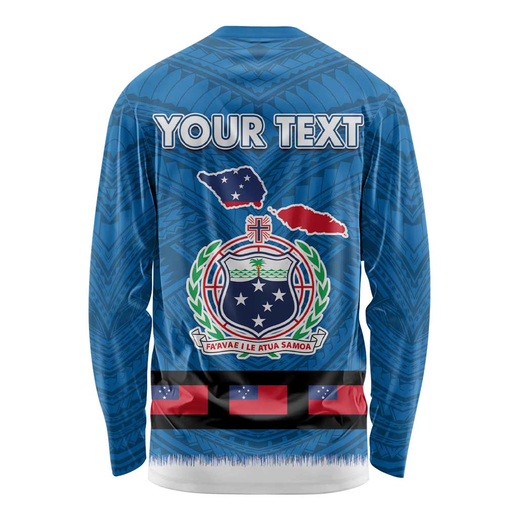 Samoa Merry Christmas Long Sleeve Shirt Santa Suit Style With Tatau Tattoo Pattern LT03 - Polynesian Pride