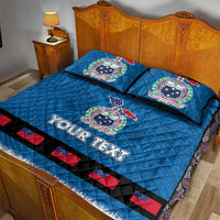 Samoa Merry Christmas Quilt Bed Set Santa Suit Style With Tatau Tattoo Pattern LT03 - Polynesian Pride