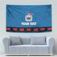 Samoa Merry Christmas Tapestry Santa Suit Style With Tatau Tattoo Pattern LT03 - Polynesian Pride