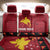 Papua New Guinea Merry Christmas Back Car Seat Cover Santa Suit Style With Melanesian Pattern