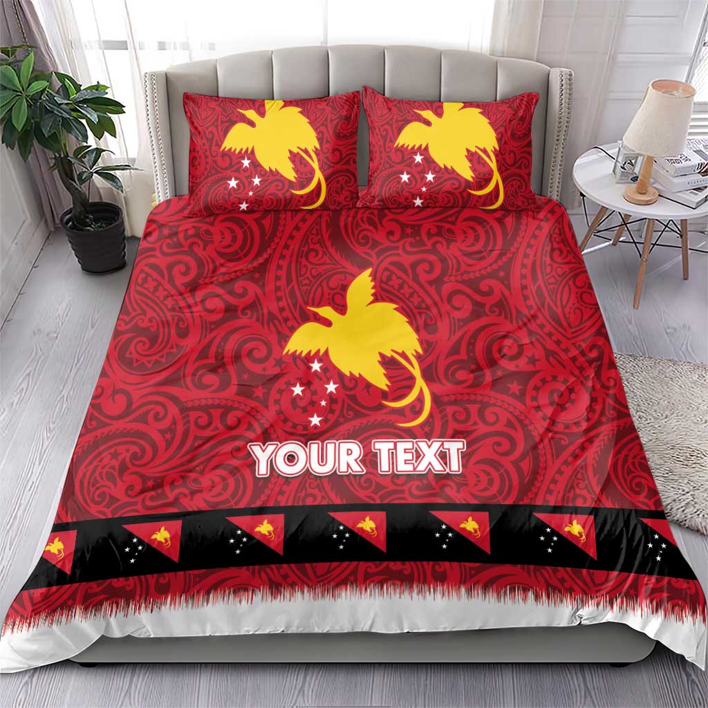 Papua New Guinea Merry Christmas Bedding Set Santa Suit Style With Melanesian Pattern LT03 - Polynesian Pride