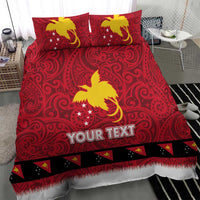 Papua New Guinea Merry Christmas Bedding Set Santa Suit Style With Melanesian Pattern LT03 - Polynesian Pride