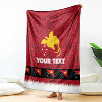 Papua New Guinea Merry Christmas Blanket Santa Suit Style With Melanesian Pattern LT03 - Polynesian Pride