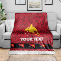Papua New Guinea Merry Christmas Blanket Santa Suit Style With Melanesian Pattern LT03 - Polynesian Pride