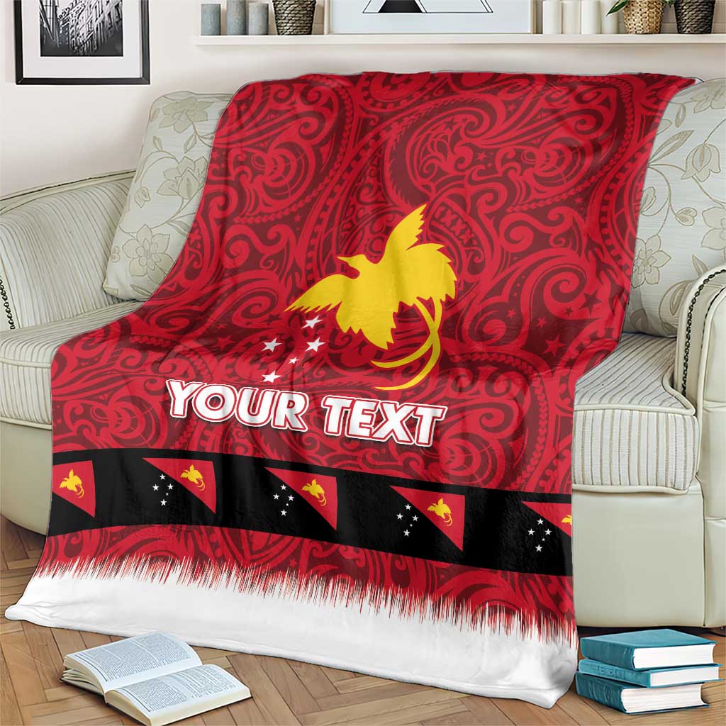 Papua New Guinea Merry Christmas Blanket Santa Suit Style With Melanesian Pattern LT03 - Polynesian Pride