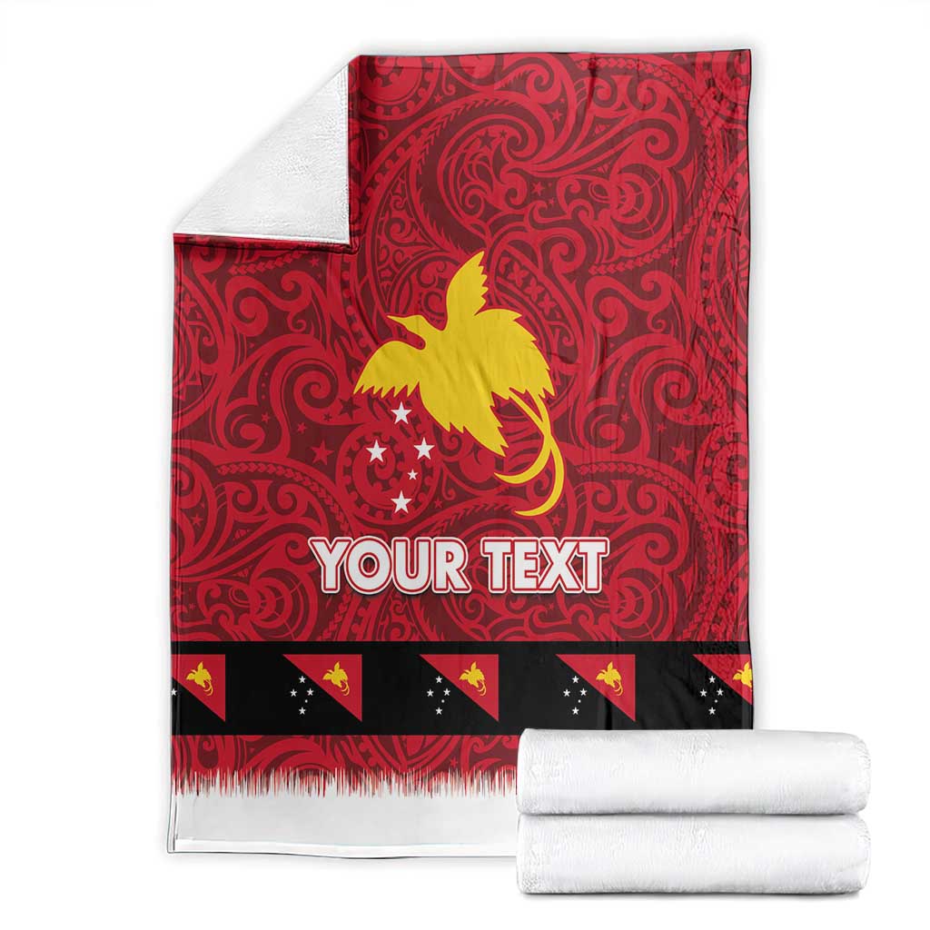 Papua New Guinea Merry Christmas Blanket Santa Suit Style With Melanesian Pattern LT03 - Polynesian Pride