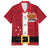 Papua New Guinea Merry Christmas Family Matching Long Sleeve Bodycon Dress and Hawaiian Shirt Santa Suit Style With Melanesian Pattern