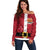 Papua New Guinea Merry Christmas Off Shoulder Sweater Santa Suit Style With Melanesian Pattern