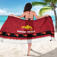 Papua New Guinea Merry Christmas Sarong Santa Suit Style With Melanesian Pattern LT03 - Polynesian Pride