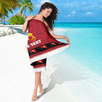 Papua New Guinea Merry Christmas Sarong Santa Suit Style With Melanesian Pattern LT03 - Polynesian Pride