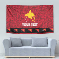 Papua New Guinea Merry Christmas Tapestry Santa Suit Style With Melanesian Pattern LT03 - Polynesian Pride