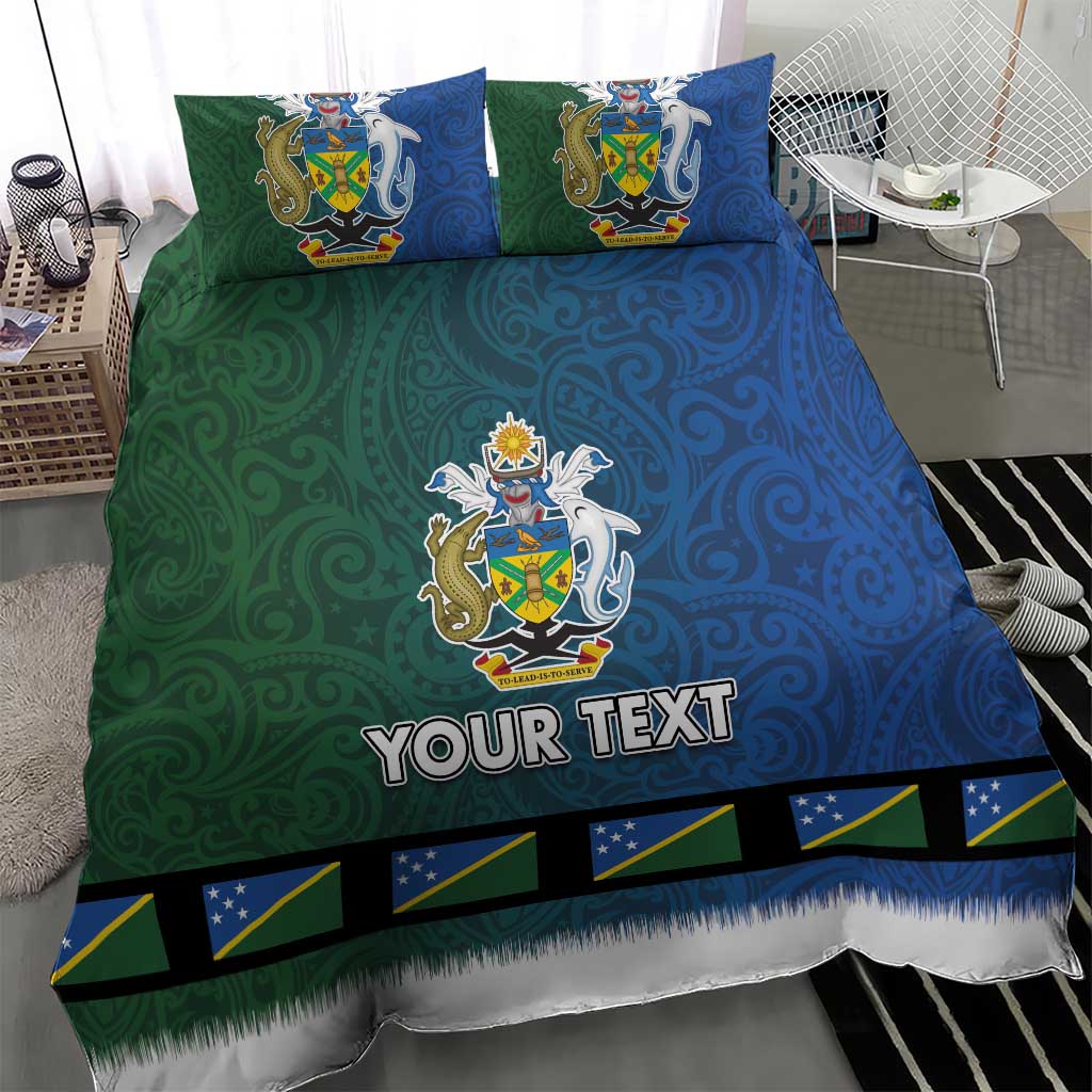 Solomon Islands Merry Christmas Bedding Set Santa Suit Style With Melanesian Pattern LT03 - Polynesian Pride