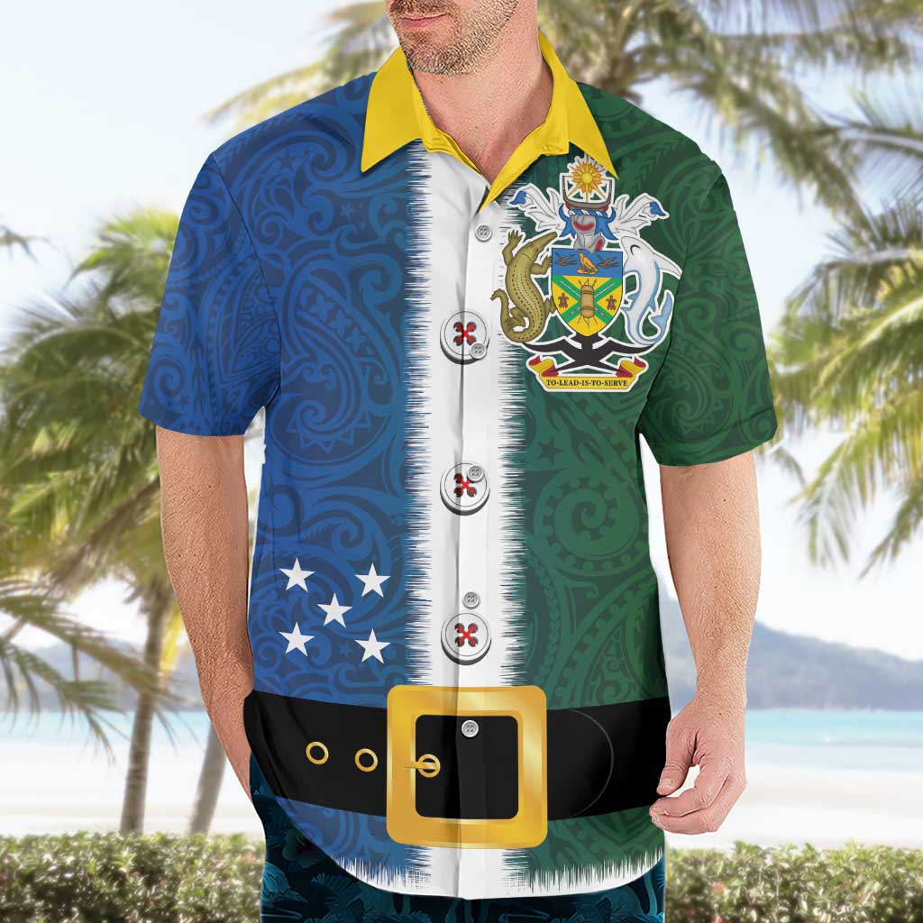Solomon Islands Merry Christmas Hawaiian Shirt Santa Suit Style With Melanesian Pattern LT03 - Polynesian Pride