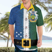 Solomon Islands Merry Christmas Hawaiian Shirt Santa Suit Style With Melanesian Pattern LT03 - Polynesian Pride