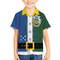 Solomon Islands Merry Christmas Hawaiian Shirt Santa Suit Style With Melanesian Pattern LT03 - Polynesian Pride