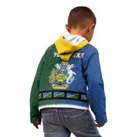 Solomon Islands Merry Christmas Kid Hoodie Santa Suit Style With Melanesian Pattern LT03 - Polynesian Pride