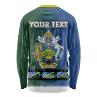 Solomon Islands Merry Christmas Long Sleeve Shirt Santa Suit Style With Melanesian Pattern LT03 - Polynesian Pride