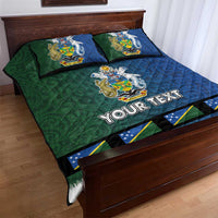 Solomon Islands Merry Christmas Quilt Bed Set Santa Suit Style With Melanesian Pattern LT03 - Polynesian Pride