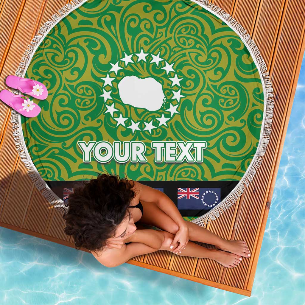 Cook Islands Merry Christmas Beach Blanket Santa Suit Style With Polynesian Pattern LT03 - Polynesian Pride