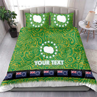 Cook Islands Merry Christmas Bedding Set Santa Suit Style With Polynesian Pattern LT03 - Polynesian Pride