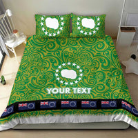 Cook Islands Merry Christmas Bedding Set Santa Suit Style With Polynesian Pattern LT03 - Polynesian Pride