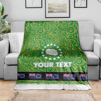 Cook Islands Merry Christmas Blanket Santa Suit Style With Polynesian Pattern LT03 - Polynesian Pride