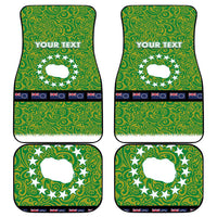 Cook Islands Merry Christmas Car Mats Santa Suit Style With Polynesian Pattern LT03 - Polynesian Pride