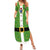 Cook Islands Merry Christmas Family Matching Summer Maxi Dress and Hawaiian Shirt Santa Suit Style With Polynesian Pattern