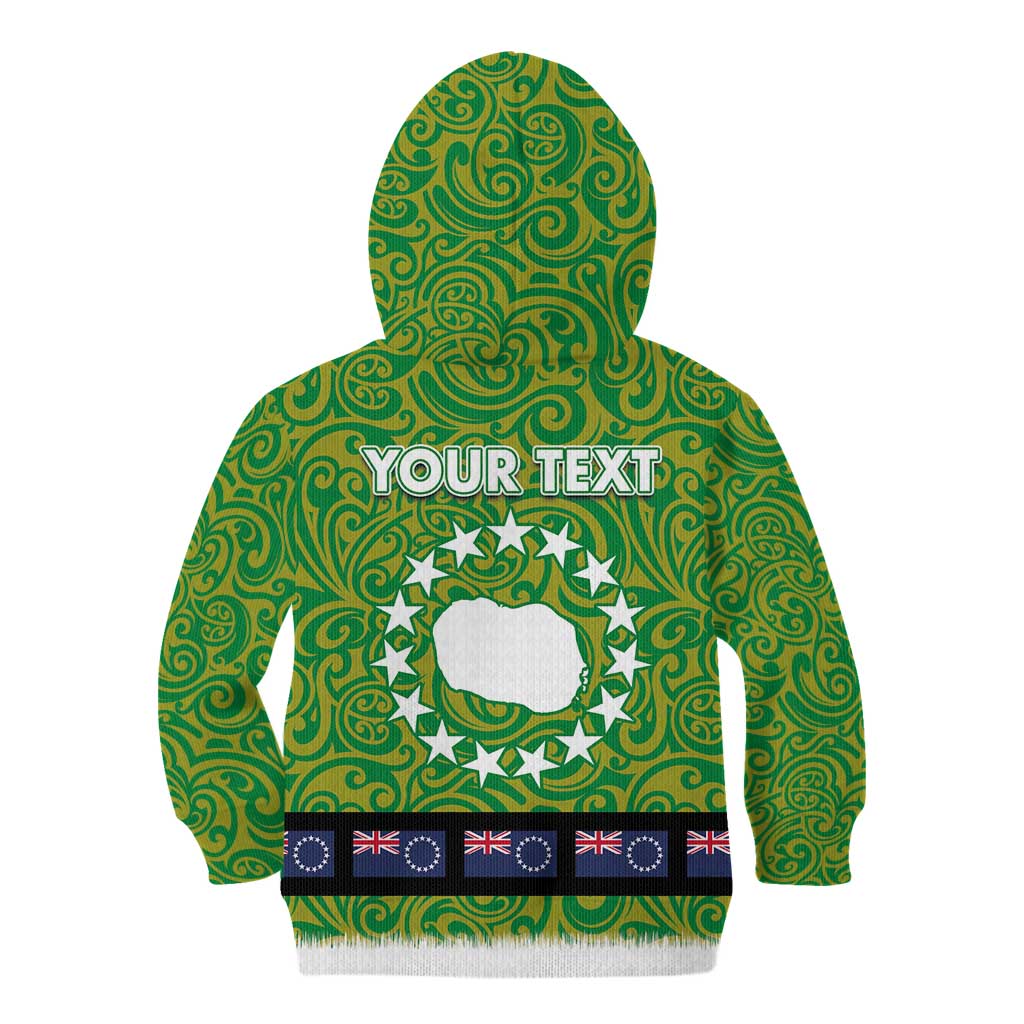 Cook Islands Merry Christmas Kid Hoodie Santa Suit Style With Polynesian Pattern LT03 - Polynesian Pride