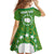 Cook Islands Merry Christmas Kid Short Sleeve Dress Santa Suit Style With Polynesian Pattern