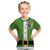 Cook Islands Merry Christmas Kid T Shirt Santa Suit Style With Polynesian Pattern