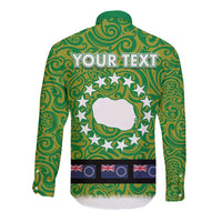 Cook Islands Merry Christmas Long Sleeve Button Shirt Santa Suit Style With Polynesian Pattern LT03 - Polynesian Pride