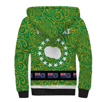 Cook Islands Merry Christmas Sherpa Hoodie Santa Suit Style With Polynesian Pattern LT03 - Polynesian Pride