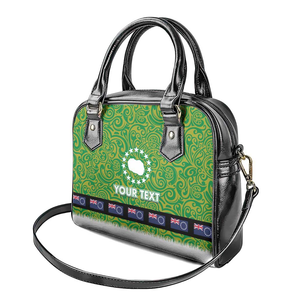 Cook Islands Merry Christmas Shoulder Handbag Santa Suit Style With Polynesian Pattern LT03 - Polynesian Pride