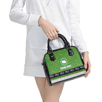 Cook Islands Merry Christmas Shoulder Handbag Santa Suit Style With Polynesian Pattern LT03 - Polynesian Pride