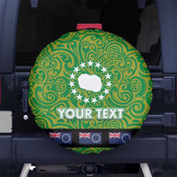 Cook Islands Merry Christmas Spare Tire Cover Santa Suit Style With Polynesian Pattern LT03 - Polynesian Pride