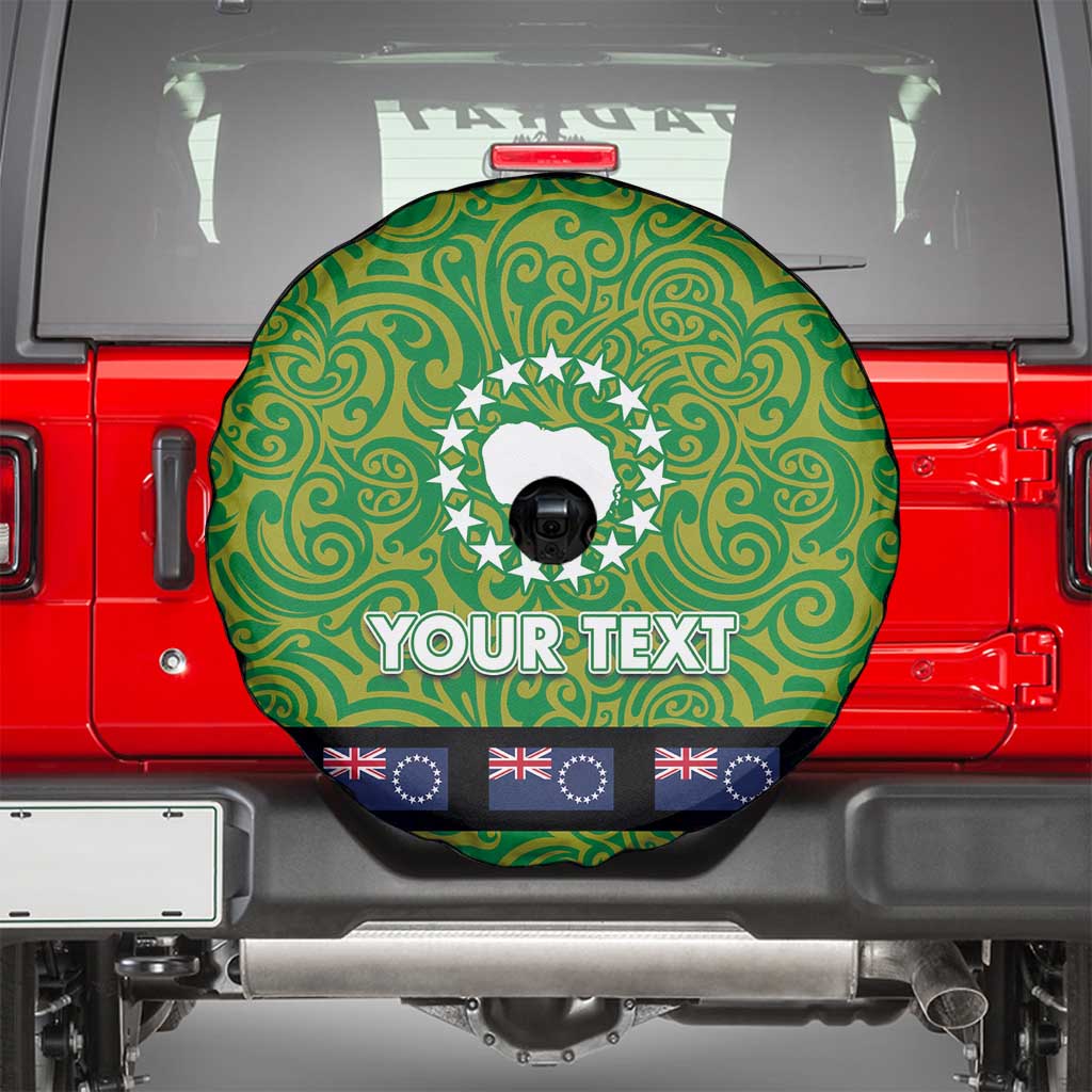 Cook Islands Merry Christmas Spare Tire Cover Santa Suit Style With Polynesian Pattern LT03 - Polynesian Pride