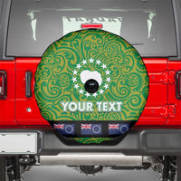 Cook Islands Merry Christmas Spare Tire Cover Santa Suit Style With Polynesian Pattern LT03 - Polynesian Pride