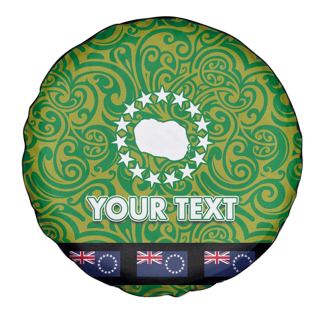 Cook Islands Merry Christmas Spare Tire Cover Santa Suit Style With Polynesian Pattern LT03 - Polynesian Pride