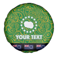 Cook Islands Merry Christmas Spare Tire Cover Santa Suit Style With Polynesian Pattern LT03 - Polynesian Pride