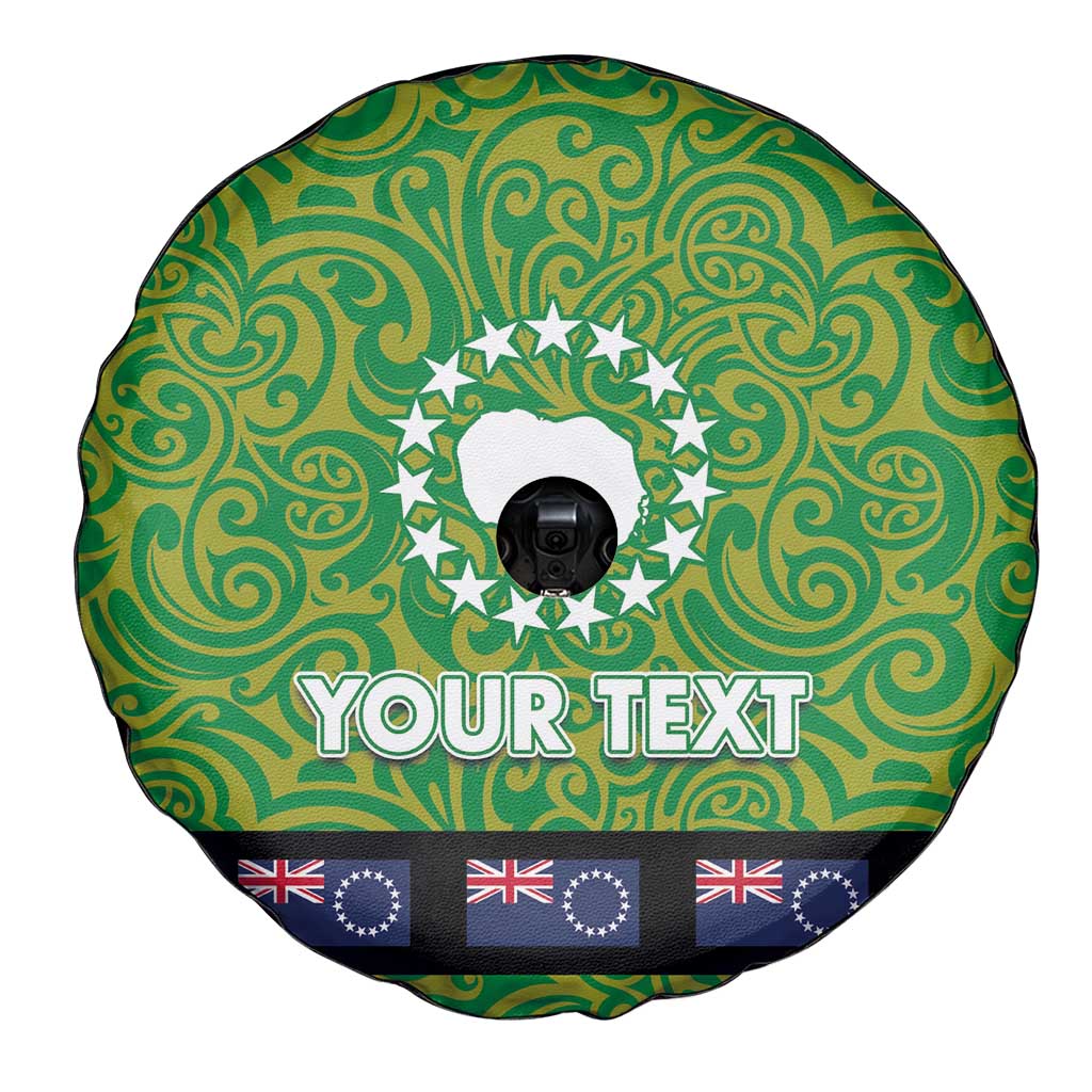 Cook Islands Merry Christmas Spare Tire Cover Santa Suit Style With Polynesian Pattern LT03 - Polynesian Pride