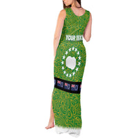 Cook Islands Merry Christmas Tank Maxi Dress Santa Suit Style With Polynesian Pattern LT03 - Polynesian Pride