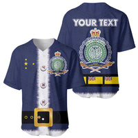 Niue Merry Christmas Baseball Jersey Santa Suit Style With Hiapo Pattern LT03 - Polynesian Pride