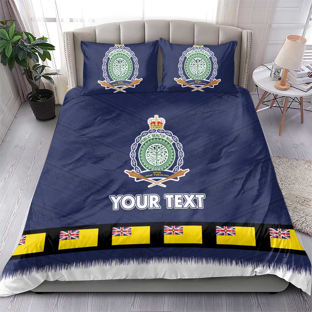 Niue Merry Christmas Bedding Set Santa Suit Style With Hiapo Pattern LT03 - Polynesian Pride