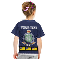 Niue Merry Christmas Kid T Shirt Santa Suit Style With Hiapo Pattern LT03 - Polynesian Pride