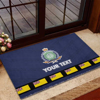 Niue Merry Christmas Rubber Doormat Santa Suit Style With Hiapo Pattern LT03 - Polynesian Pride