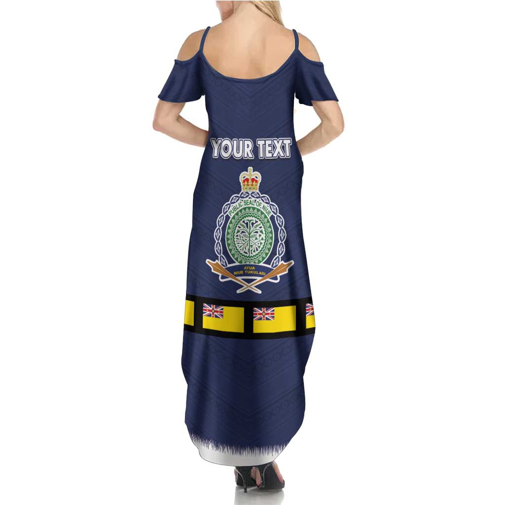 Niue Merry Christmas Summer Maxi Dress Santa Suit Style With Hiapo Pattern LT03 - Polynesian Pride