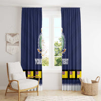 Niue Merry Christmas Window Curtain Santa Suit Style With Hiapo Pattern LT03 - Polynesian Pride
