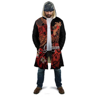 Guam Tribal Chamorro Cloak Polynesian Shark with Plumeria and Sea Vibe LT03 - Polynesian Pride