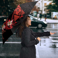 Guam Tribal Chamorro Umbrella Polynesian Shark with Plumeria and Sea Vibe LT03 - Polynesian Pride